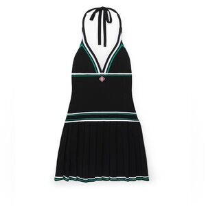 Casablanca Pleated Knit Day Dress